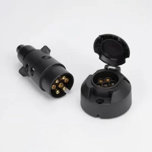 Ficha Conector Tráiler Acoplado Plástico 7 Vías Macho Hembra
