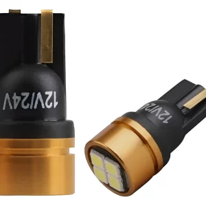 Piojito Lampara Led T10 Posicion Canbus 12/24v Blanco Ambar